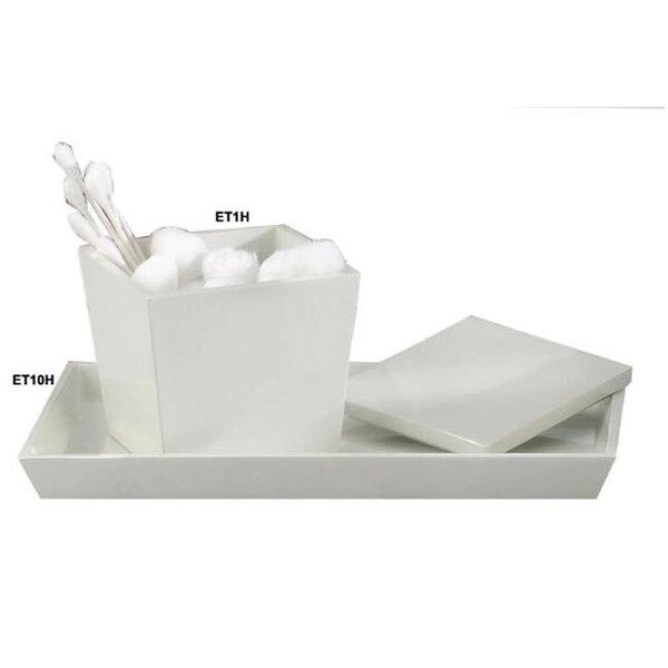 Nu Steel Tatara Group ET10H Elegant Collection Amenity Tray - White Resin -pack of 3 ET10H - main